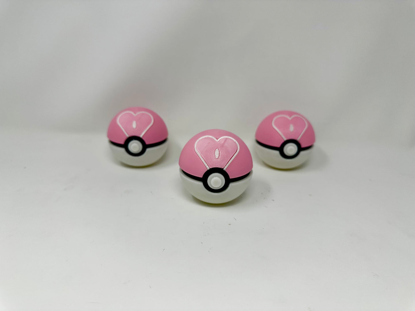 Love Ball Pokemon Prop High-Quality Decorative Pokeball for Display and Cosplay Multiple sizes - PokePrinting