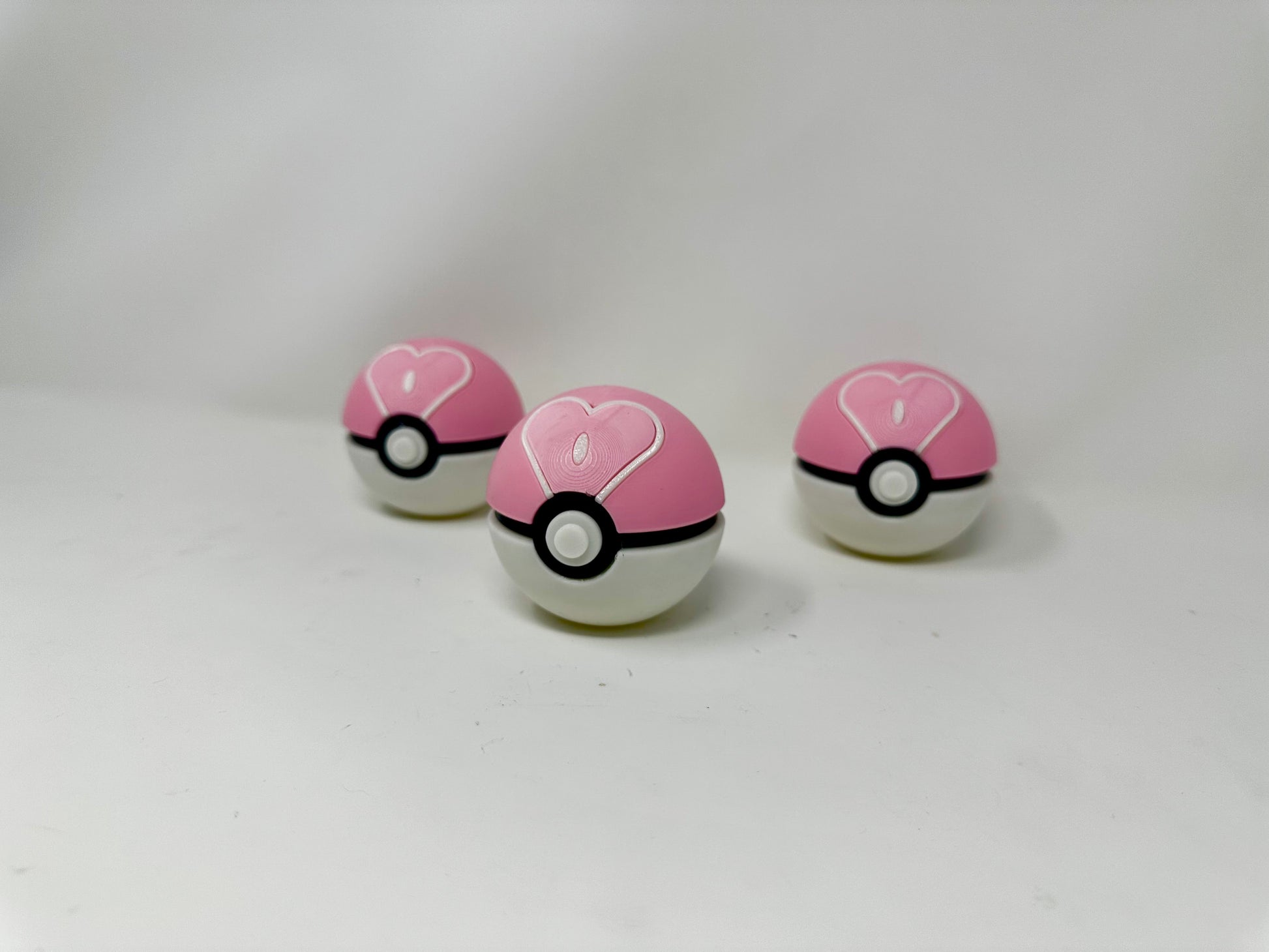 Love Ball Pokemon Prop High-Quality Decorative Pokeball for Display and Cosplay Multiple sizes - PokePrinting