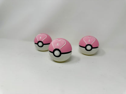 Love Ball Pokemon Prop High-Quality Decorative Pokeball for Display and Cosplay Multiple sizes - PokePrinting