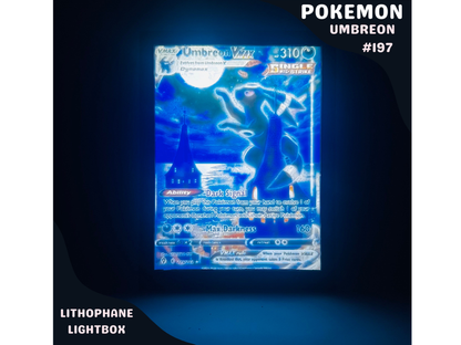 Umbreon Vmax Alt Art Pokémon Lithophane Light Box – Unique 3D Printed Night Light Gift for Pokémon Fans & Collectors - PokePrinting