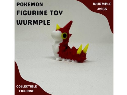 Wurmple Pokémon Figurine – 4" Collectible Toy, 3D Printed Cake Topper, Perfect Gift for Fans & Collectors - PokePrinting